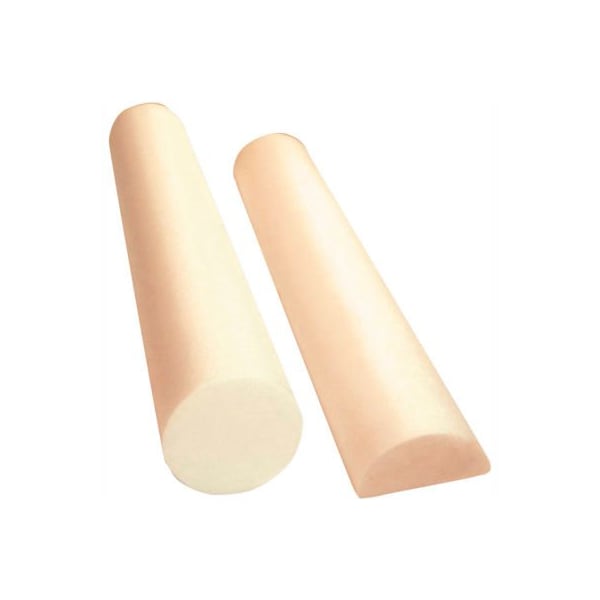 CanDo Antimicrobial Beige PE Foam Roller, Round, 6" Dia. x 12"L